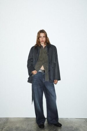 WAXED PARKA WITH CORDUROY COLLAR